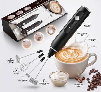 Premium Handheld Electric Coffee Beater & Milk