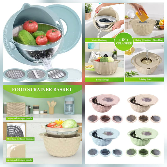 4in1 Grater Colander Basket