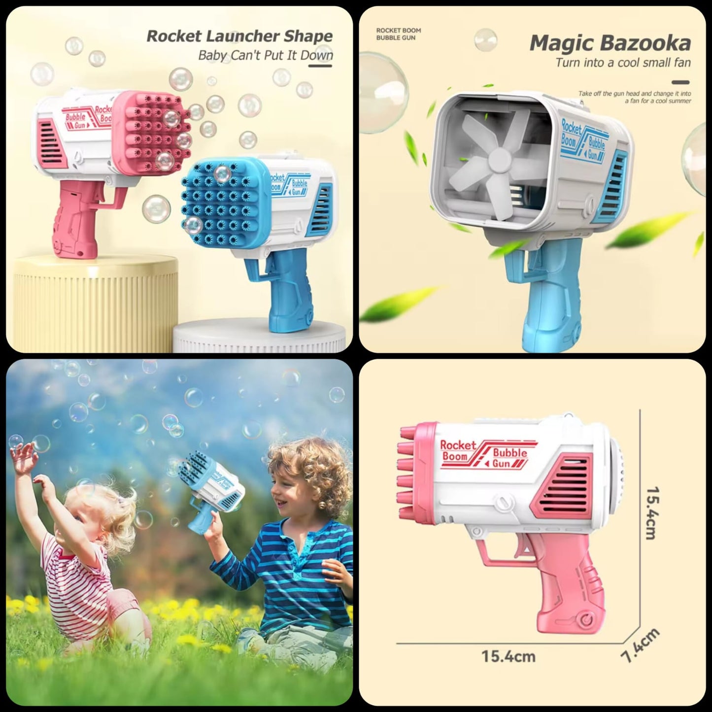 32-Hole Bubble Bazooka Gun