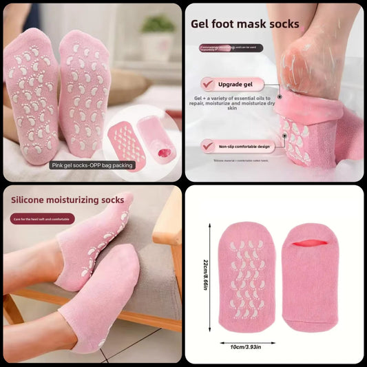 Silicone Moisturizing Gel Socks