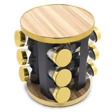 Golden Spice Jar Set